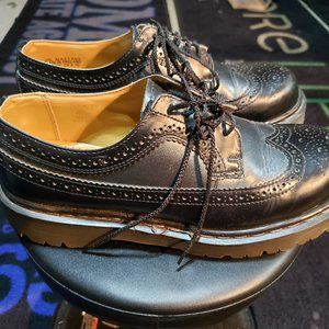 Doc Marten 3989 Brogue Leather Wingtip Blue/Black Mens Size 9